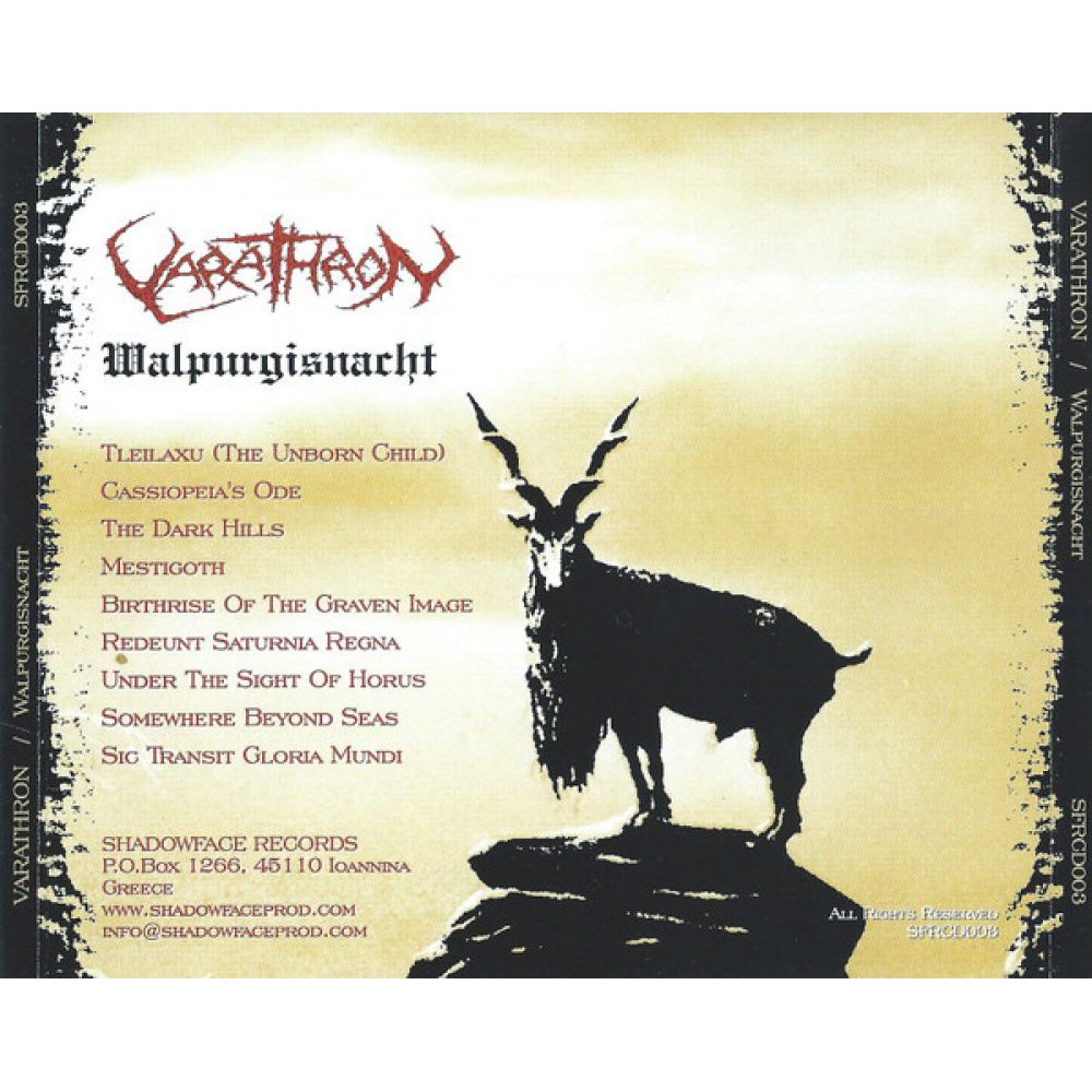 VARATHRON ‎– WALPURGISNACHT