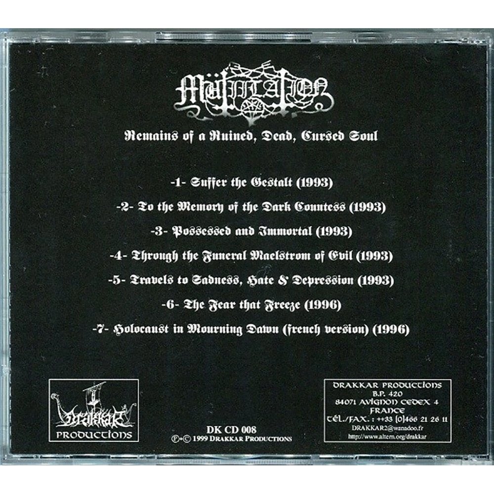 MUTIILATION -  Remains Of A Ruined, Dead, Cursed Soul