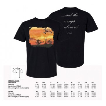 Oneiric Terror LACRIMAS PROFUNDERE - ...And the wings embraced us TSHIRT - PREORDER Shipped August 4th